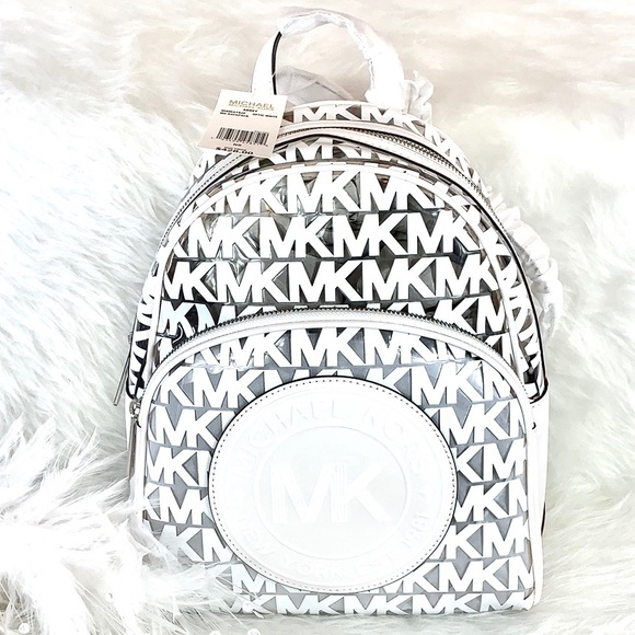 Michael Kors Handbags - 🎒New Michael Kors 🎒Abbey White Medium Backpack
